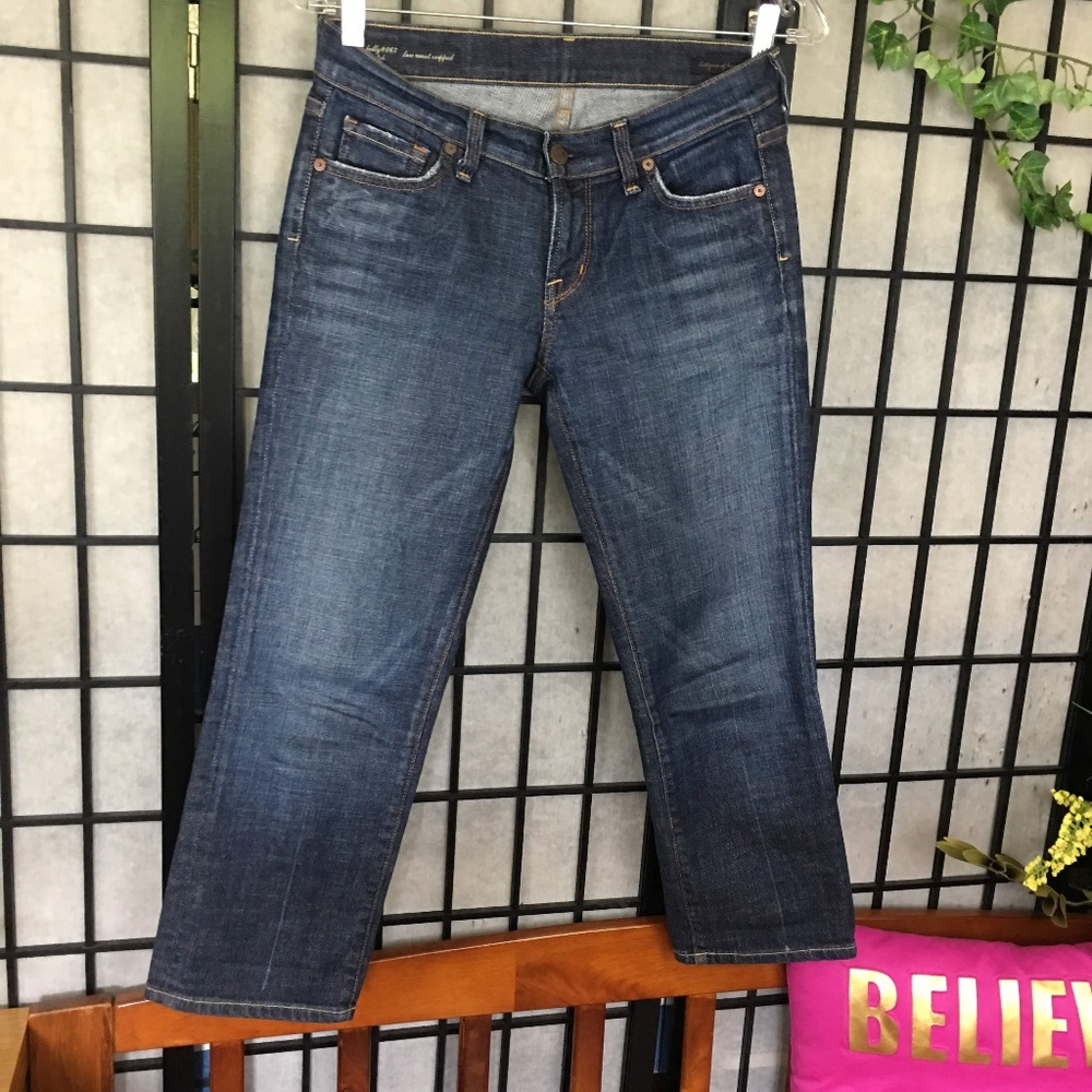 Citizens of Humanity lowrise crop jeans size 26